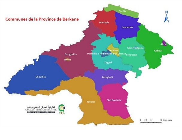     خريطة إقليم لركان   