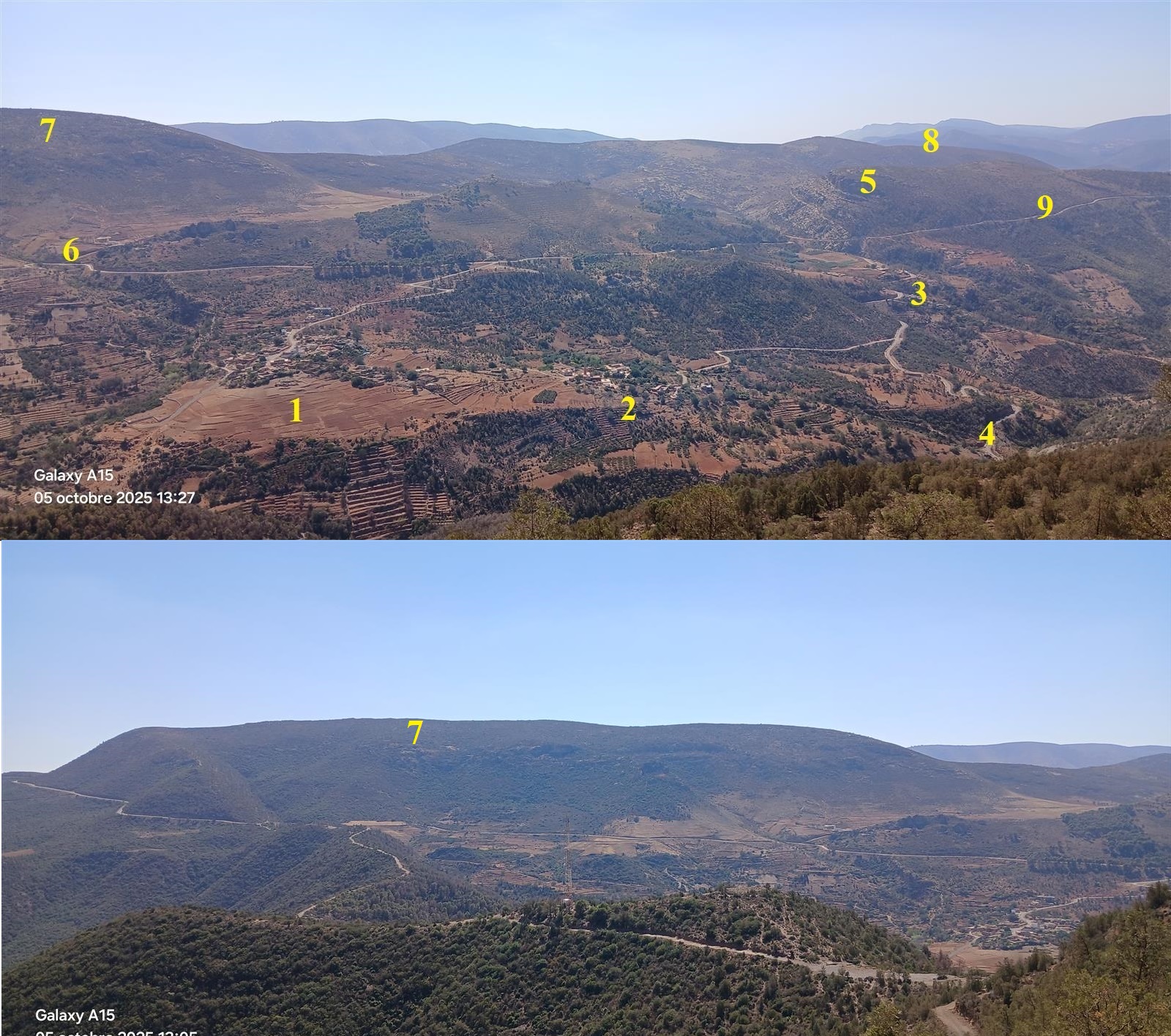من قمة بلعيان       من قمة بلعيان