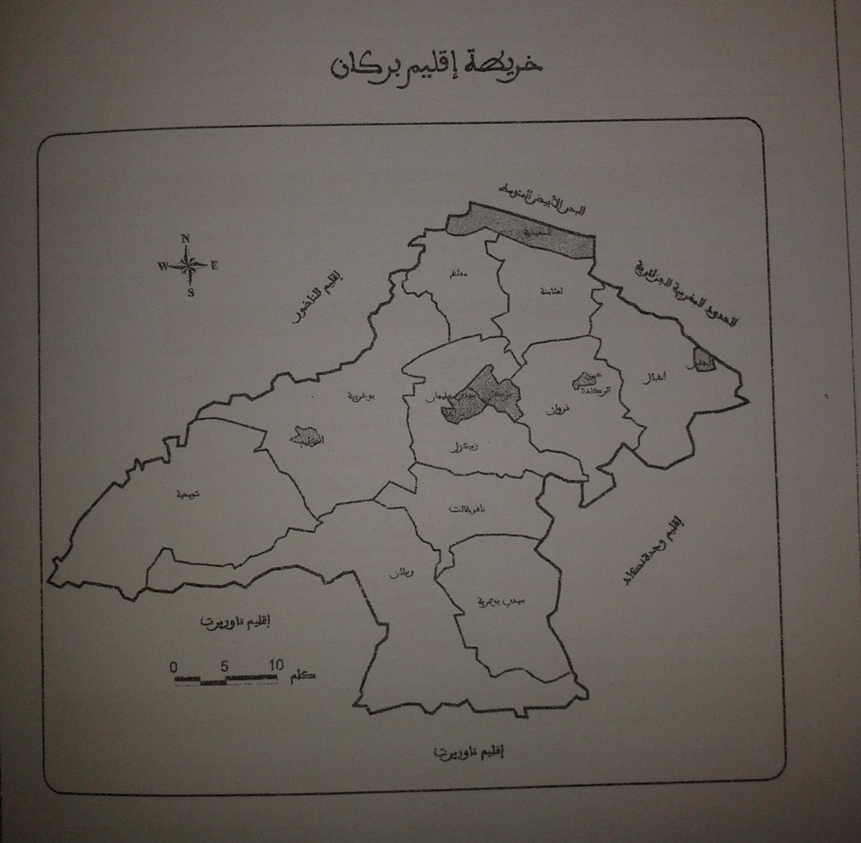     خريطة إقليم لركان   